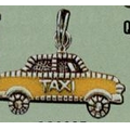 Precious Metal Taxi Cab Travel Charm